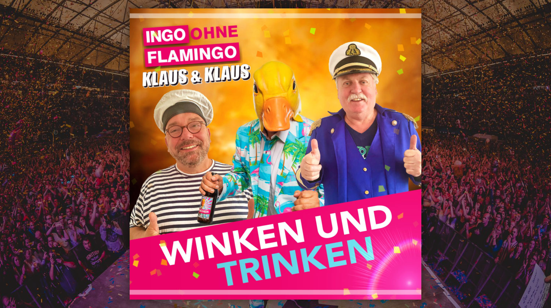 Ingo ohne Flamingo singt mit KLAUS&KLAUS "Winken und Trinken"